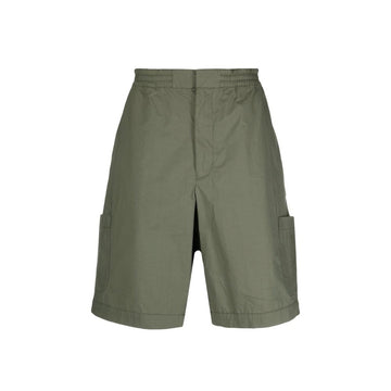Ambush Green Cotton Bermuda Shorts