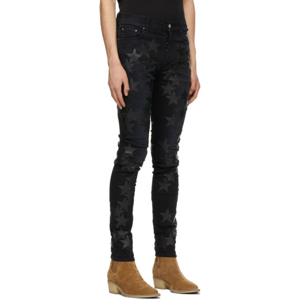Amiri Gray Cotton Skinny Jeans