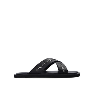Jimmy Choo Black Calfskin Sandals