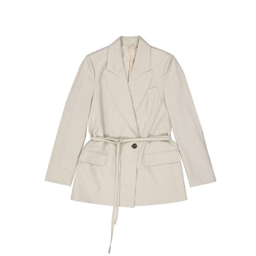 Brunello Cucinelli Beige Elastane Coat