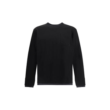 Sacai Black Cotton T-Shirt