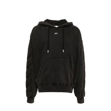 Off-White Black Cotton Sweatshirt