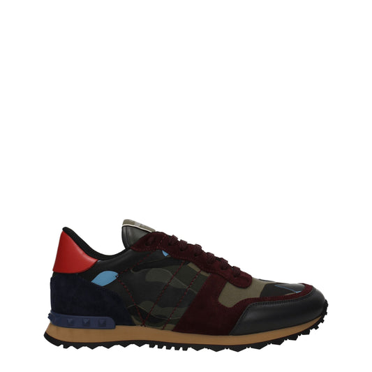 Valentino Garavani Green Leather Athletic Sneakers
