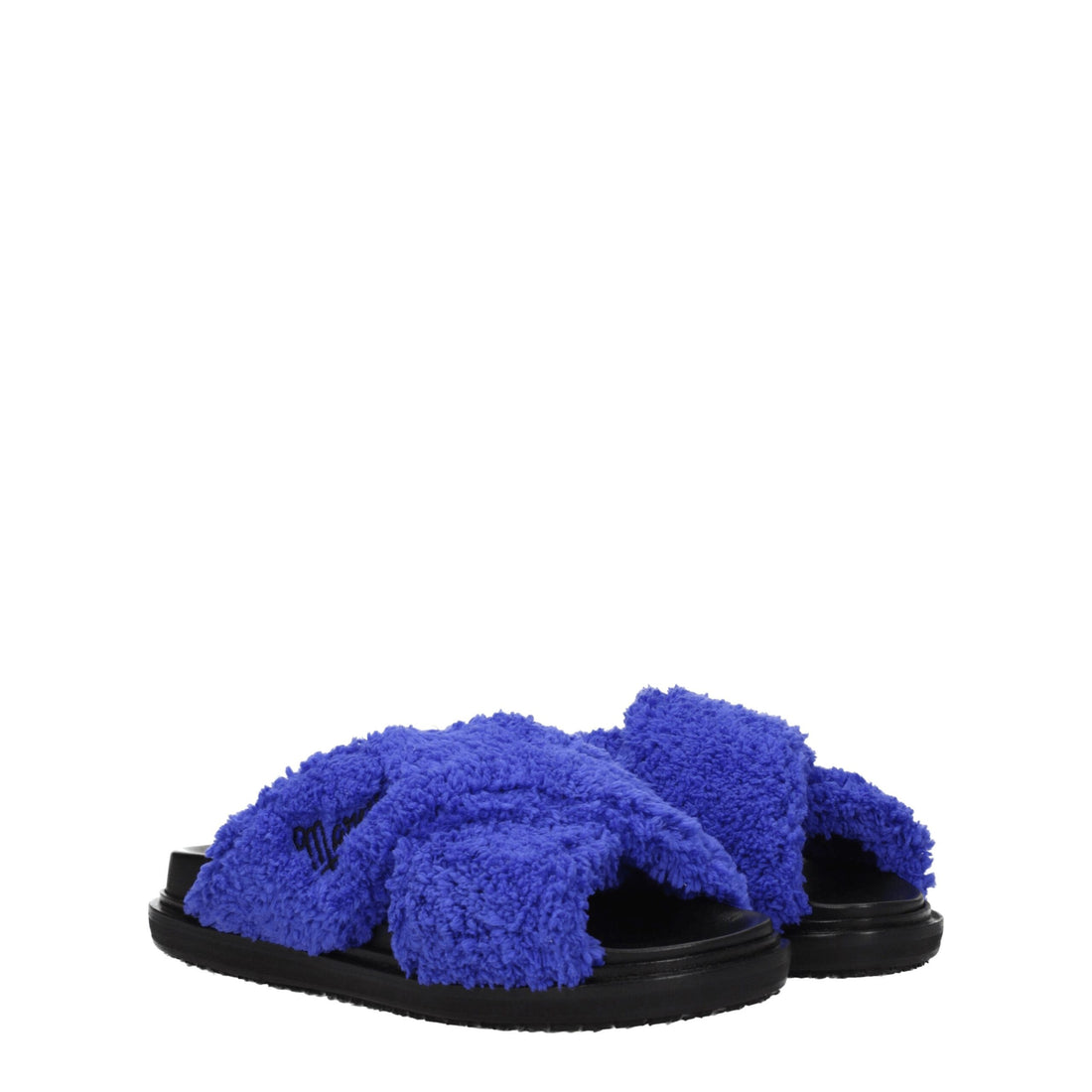 Marni Purple Fabric Slippers