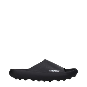 Ambush Black Cotton Slippers