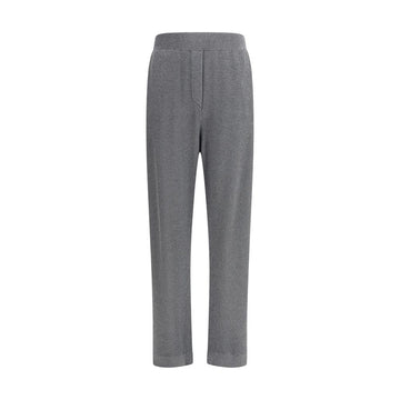 Brunello Cucinelli Gray Cotton Casual Pants