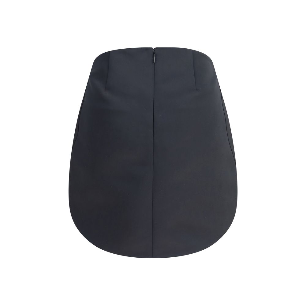 Courrèges Black Polyester Mini Skirt