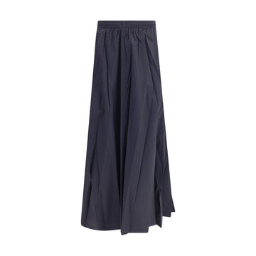 Balenciaga Blue Polyester Long Skirt