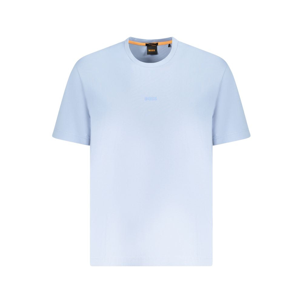 Hugo Boss Blue Cotton Men T-Shirt