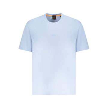 Hugo Boss Blue Cotton Men T-Shirt