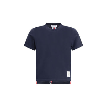 Thom Browne Blue Cotton T-Shirt