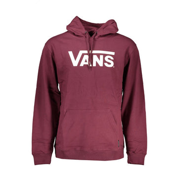 Vans Red Cotton Men Sweater with Hood