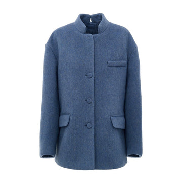 Gucci Light Blue Wool Coat