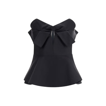 Alexander McQueen Black Polyester Top