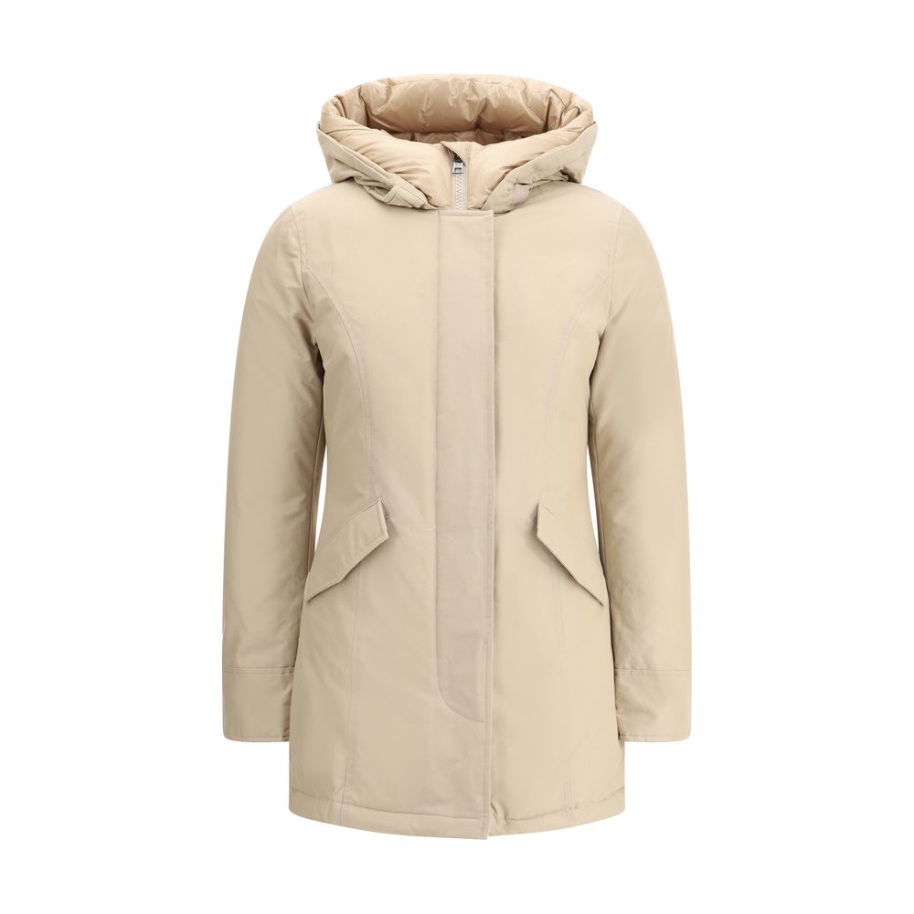 Woolrich Beige Cotton Parka