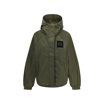 Ganni Green Nylon Shell Jacket