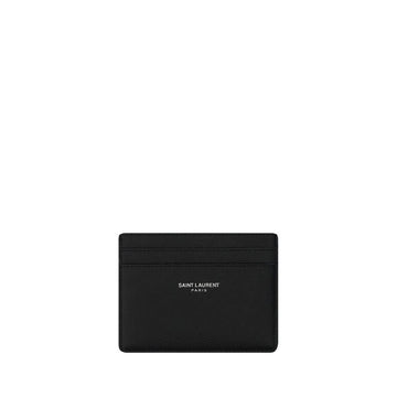 Saint Laurent Black Calf Leather Bos Taurus Wallet