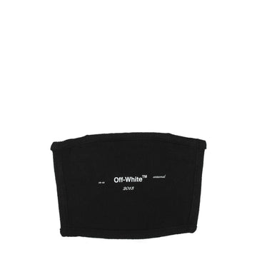 Off-White Black Cotton Facemask