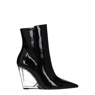 Stuart Weitzman Black Leather Ankle Boots