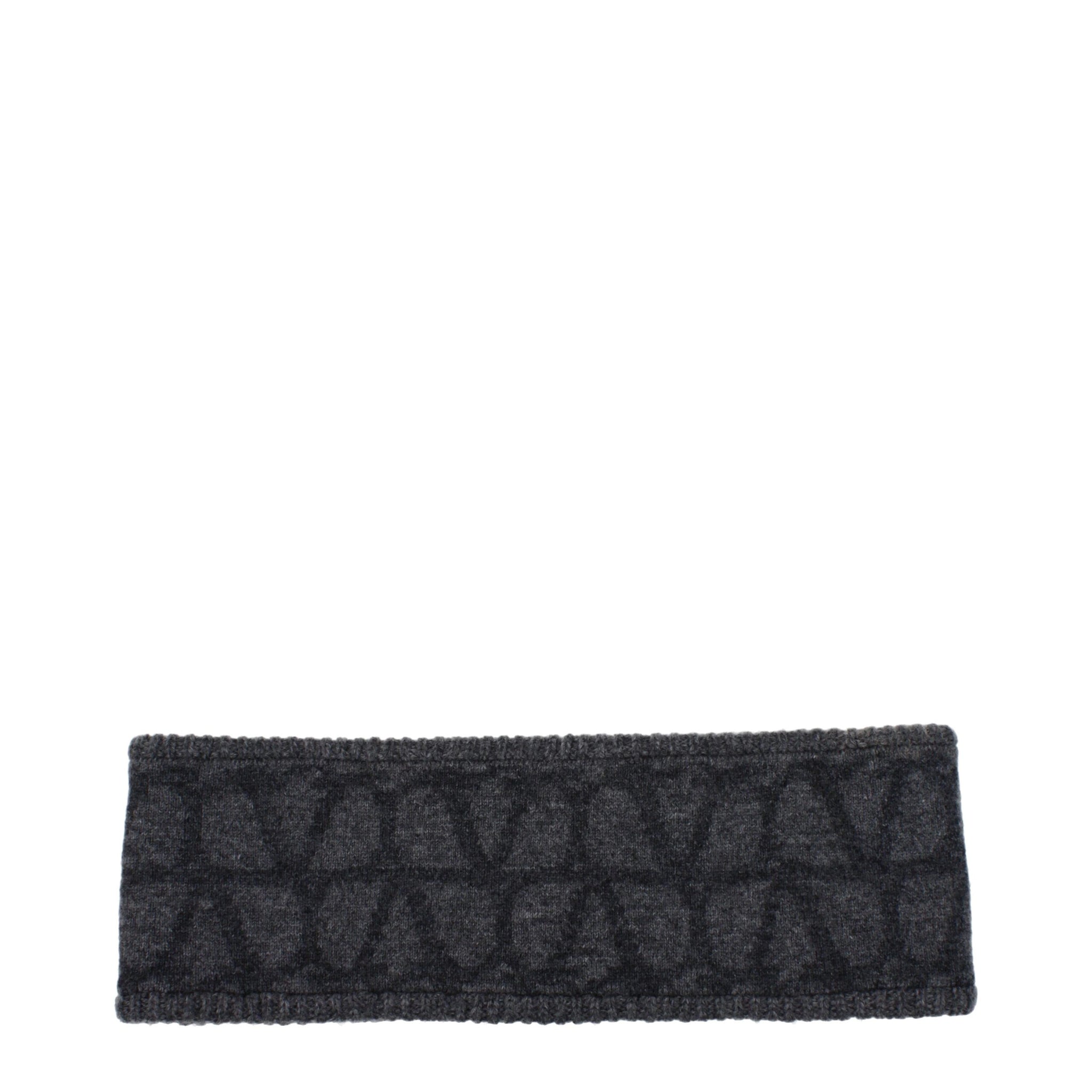 Valentino Garavani Gray Wool Headband