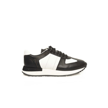 Cerruti 1881 Black Calfskin Men Sneaker
