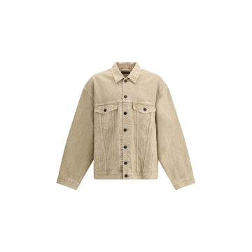 Balenciaga Beige Cotton Denim Jacket