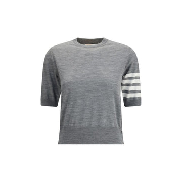 Thom Browne Gray Fleece Wool T-Shirt