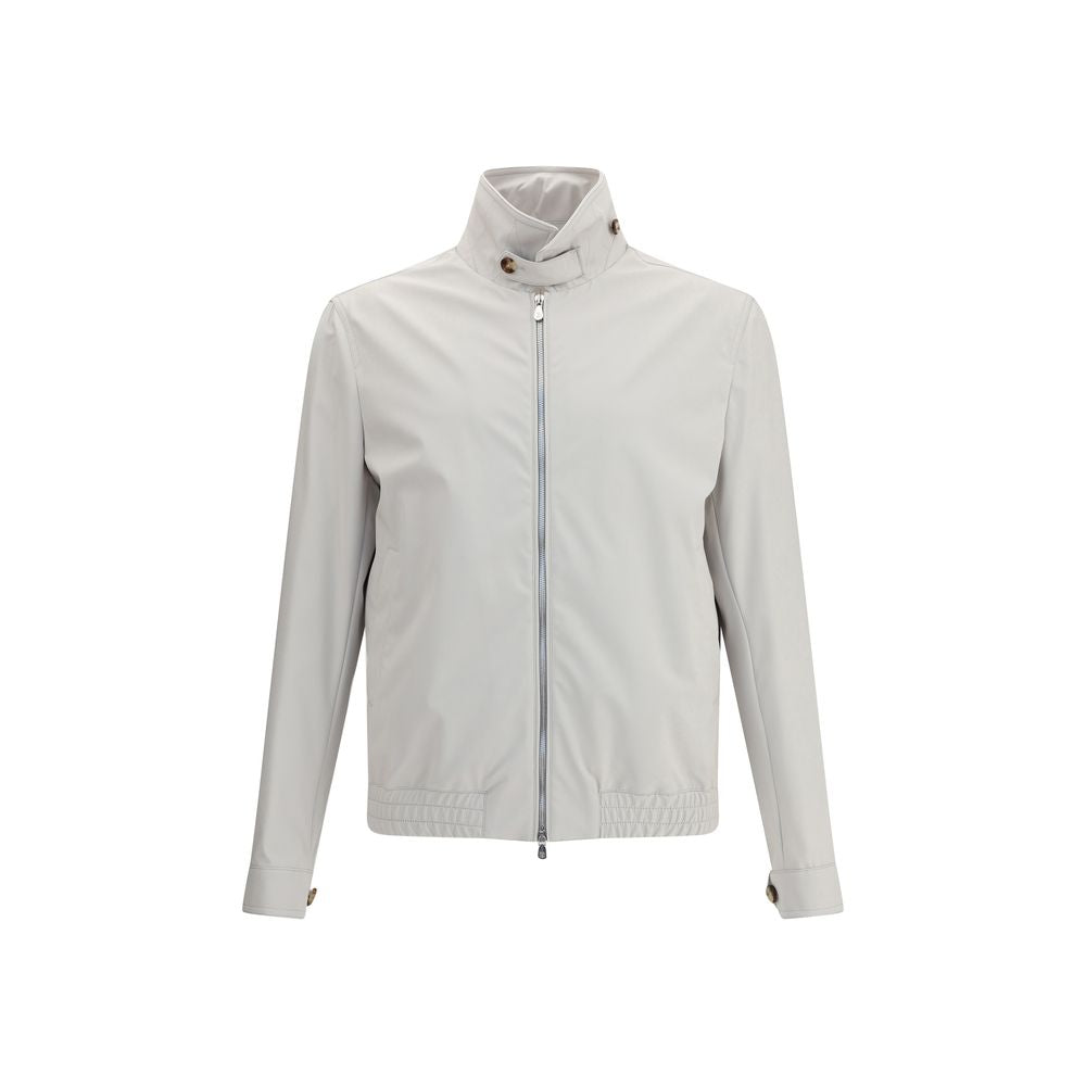 Brunello Cucinelli Gray Polyamide Shell Jacket