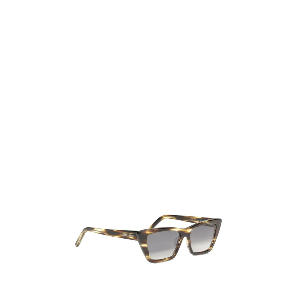 Saint Laurent Gray Acetate Sunglasses
