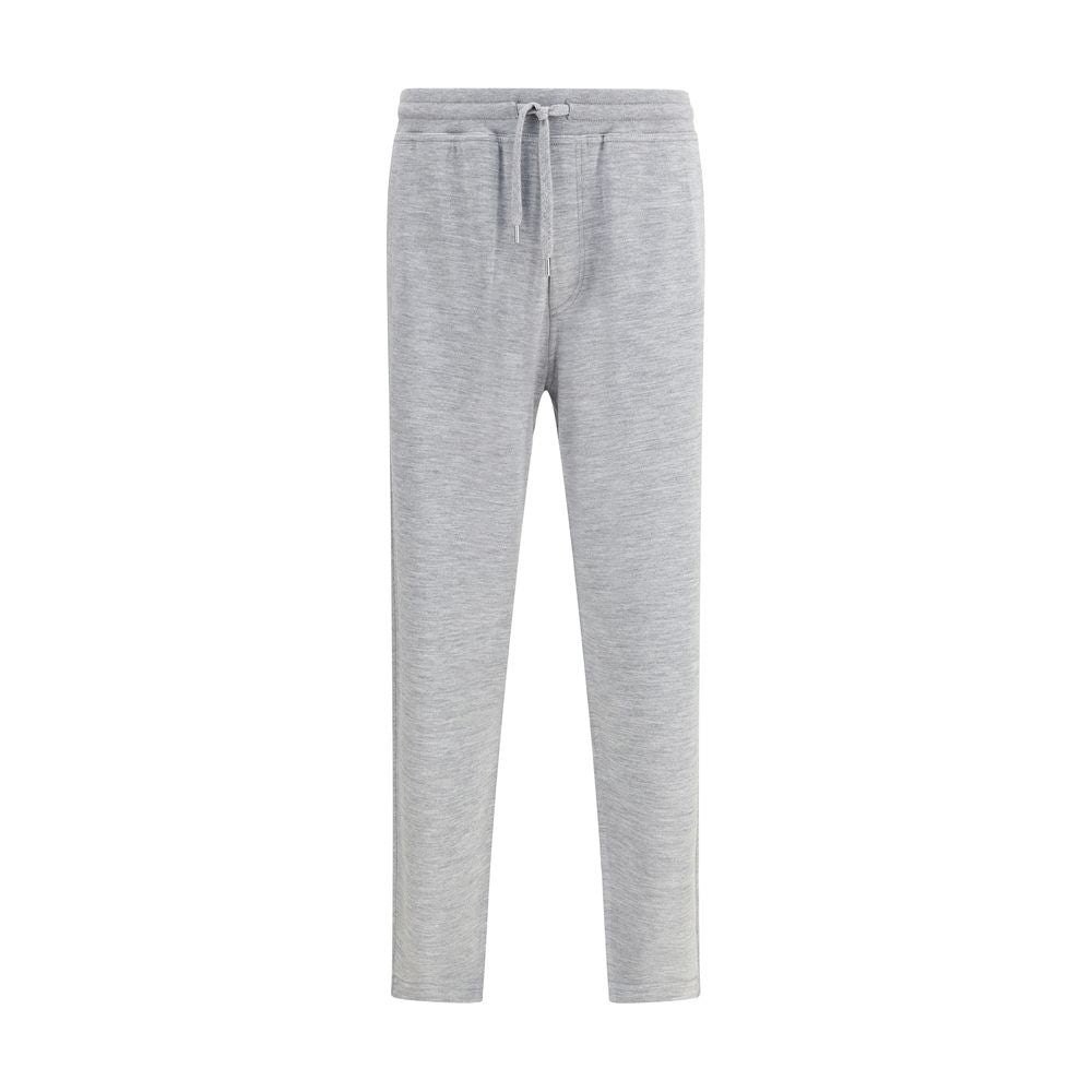 Brunello Cucinelli Gray Cashmere Athletic Pants