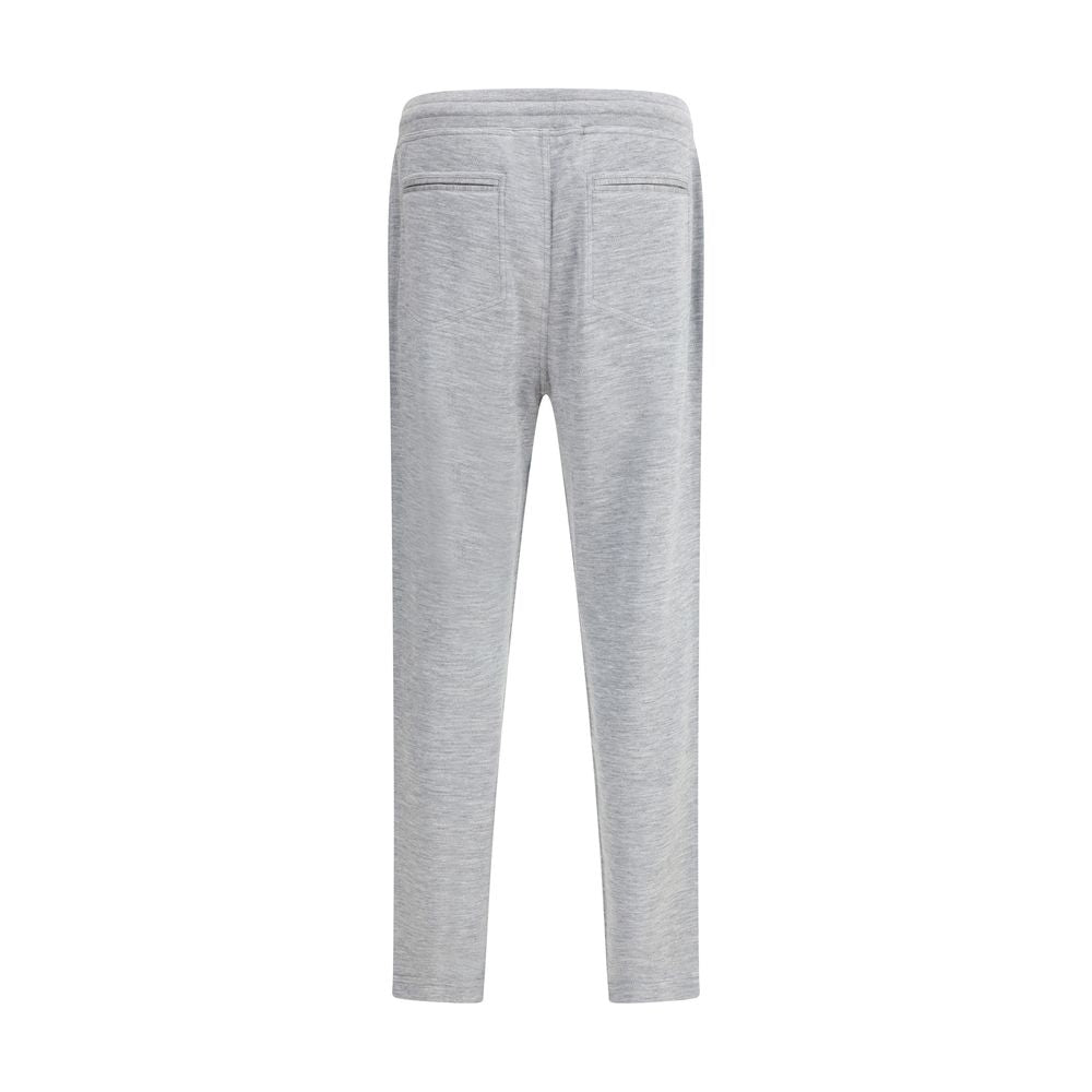 Brunello Cucinelli Gray Cashmere Athletic Pants