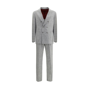 Brunello Cucinelli Gray Wool Two-Piece Suit