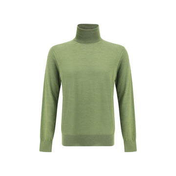 Saint Laurent Green Wool Turtleneck