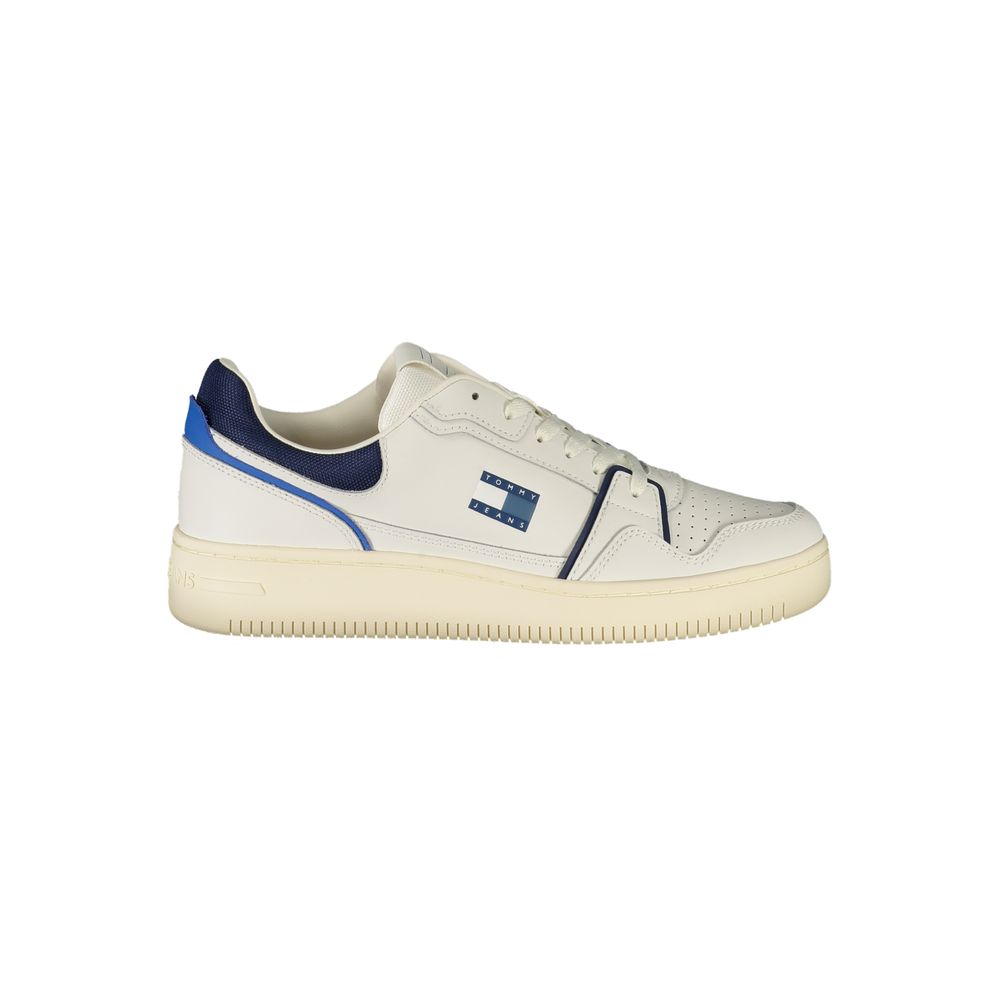 Tommy Hilfiger White Leather Men Sneaker