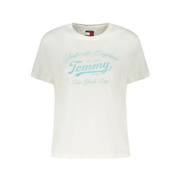 Tommy Hilfiger White Cotton Women T-Shirt
