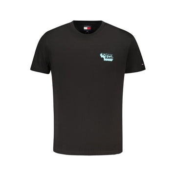 Tommy Hilfiger Black Cotton Men T-Shirt