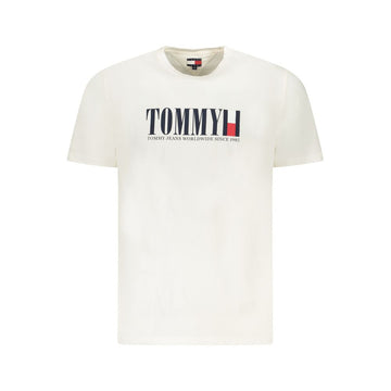 Tommy Hilfiger White Cotton Men T-Shirt