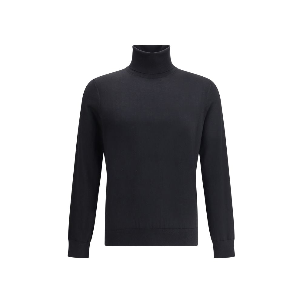 ZEGNA Black Cashmere Turtleneck