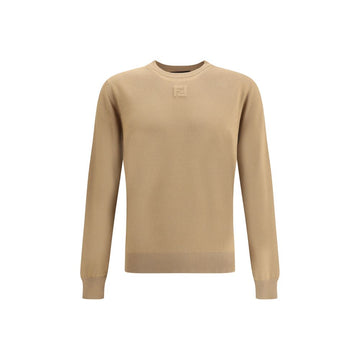 Fendi Beige Fleece Wool Sweatshirt
