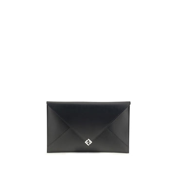 Fendi Black Leather Clutch Bag
