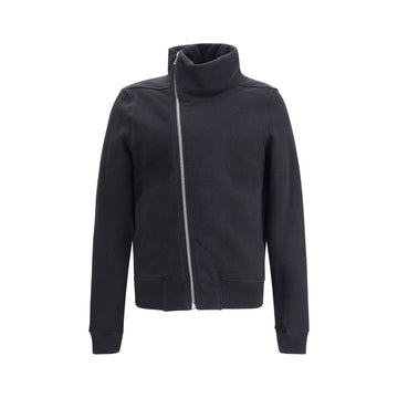 Rick Owens Black Cotton Full-Length Jacket