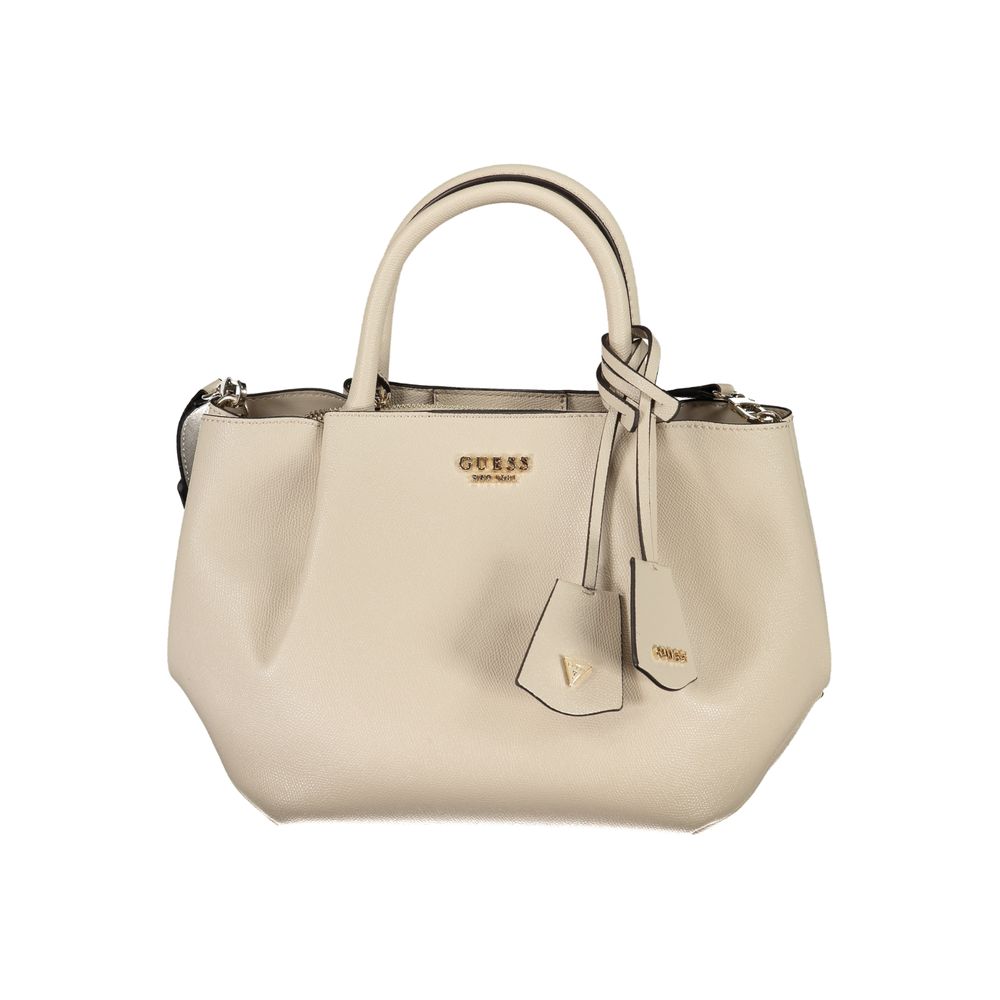 Guess Jeans Beige Polyethylene Women Handbag
