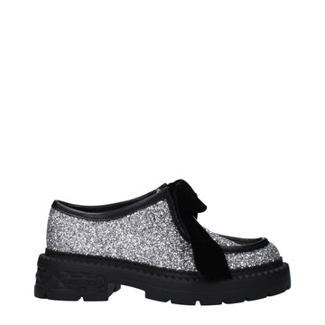 Jimmy Choo Gray Plastic Slip-On Loafers