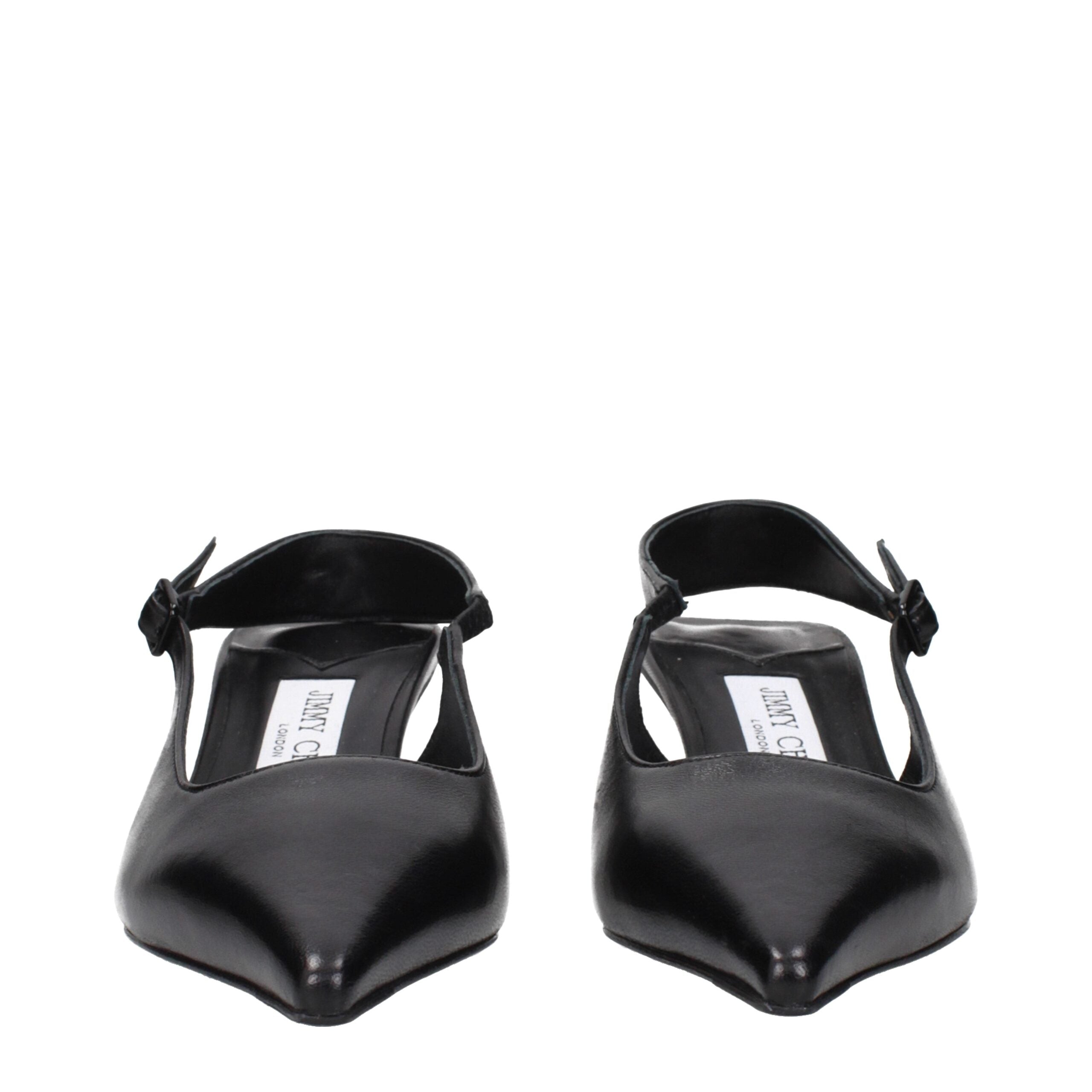 Jimmy Choo Black Leather Sandals