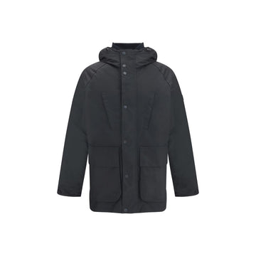 Barbour International Black Cotton Parka