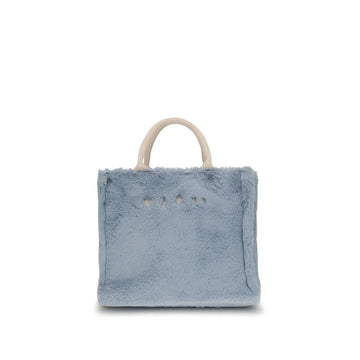 Marni Light Blue Polyester Handbag