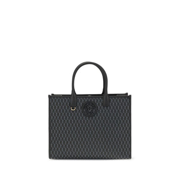 Versace Black Cotton Handbag