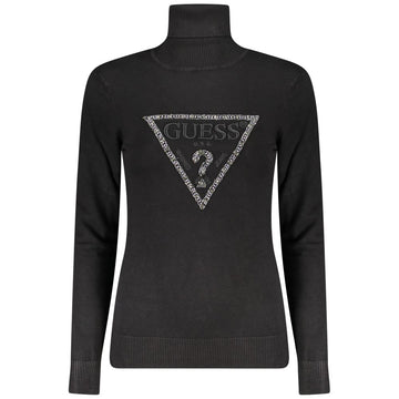 Guess Jeans Black Viscose Women Sweater