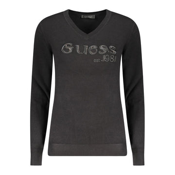 Guess Jeans Black Viscose Women Sweater