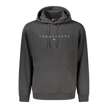 Tommy Hilfiger Black Cotton Men Hoodie